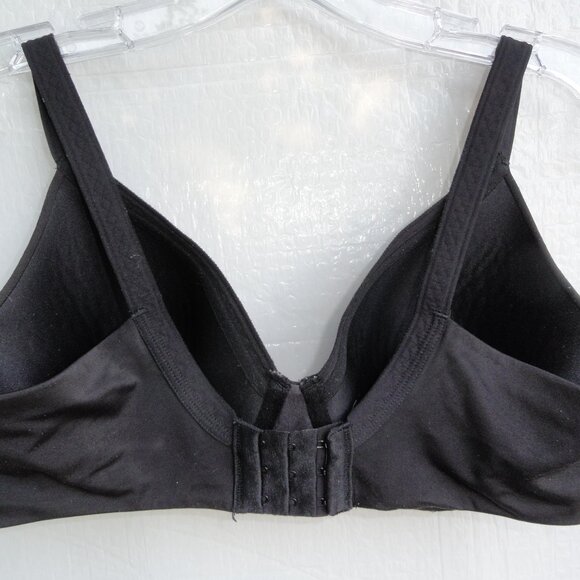 Warner's Padded Cup 38C Wire Free Black Lace & Black 38C Wired Bra No padding - Picture 3 of 16